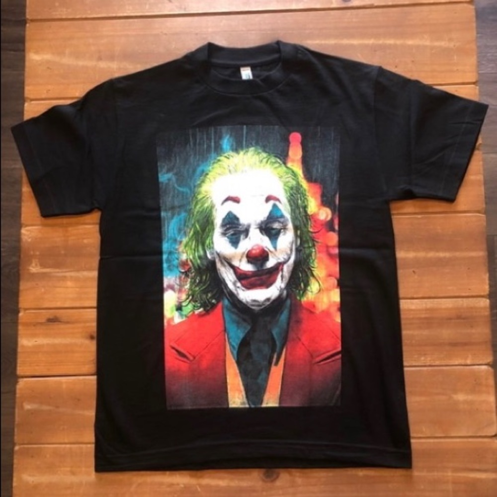 Joker print cotton T-shirt short sleeve